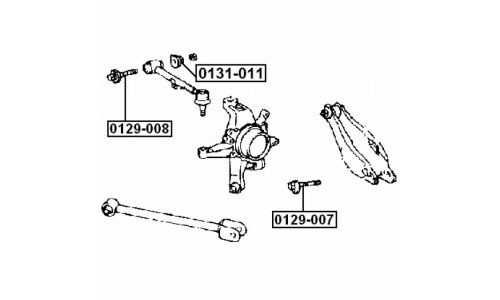 Болт регулировочный (эксцентрик) Febest 0129-007, для Toyota (OEM 48190-30040)