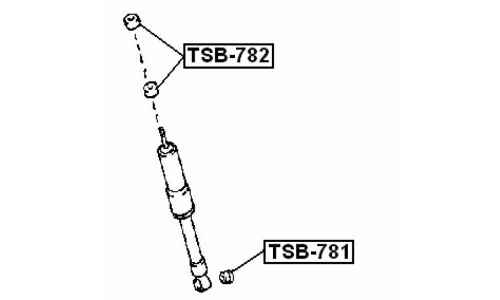 Втулка амортизатора Febest, арт. TSB-782