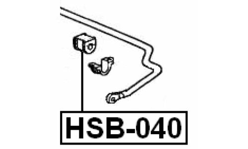 Втулка стабилизатора Febest, арт. HSB-040