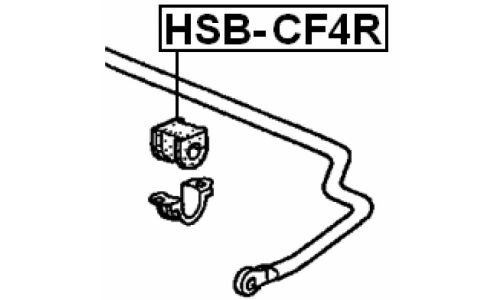 Втулка стабилизатора Febest, арт. HSB-CF4R