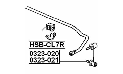 Втулка Febest, арт. HSB-CL7R
