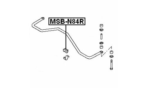 Втулка стабилизатора Febest, арт. MSB-N84R