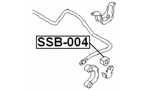 Втулка стабилизатора Febest, арт. SSB-004