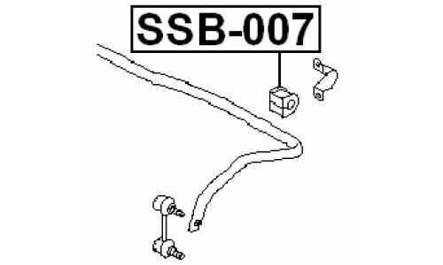 Втулка стабилизатора Febest, арт. SSB-007