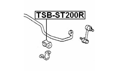 Втулка стабилизатора Febest, арт. TSB-ST200R