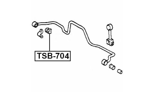 Втулка Febest, арт. TSB-704