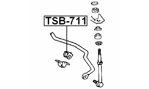 Втулка стабилизатора Febest, арт. TSB-711