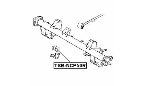 Втулка стабилизатора Febest, арт. TSB-NCP50R