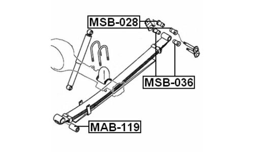 Втулка Febest, арт. MSB-028