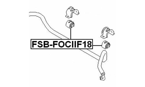Втулка стабилизатора Febest, арт. FSB-FOCIIF18