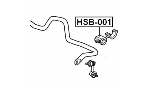 Втулка стабилизатора Febest, арт. HSB-001