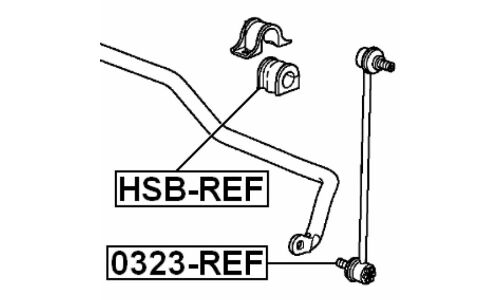 Втулка стабилизатора Febest, арт. HSB-REF