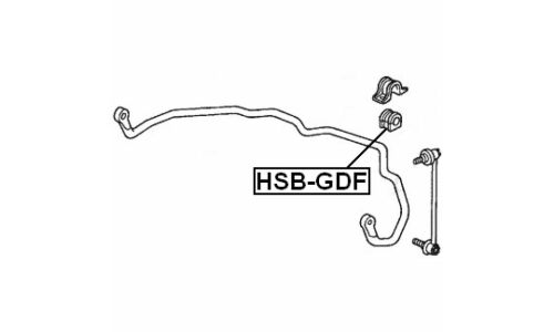 Втулка стабилизатора Febest, арт. HSB-GDF