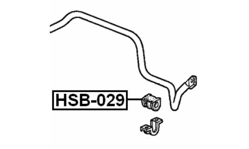 Втулка стабилизатора Febest, арт. HSB-029