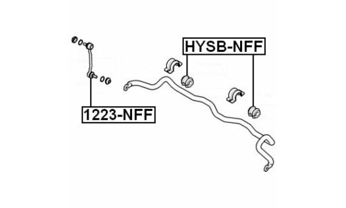 Втулка стабилизатора Febest, арт. HYSB-NFF