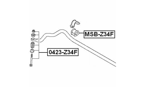 Втулка стабилизатора Febest, арт. MSB-Z34F