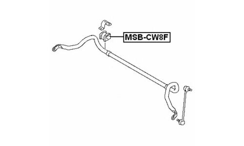 Втулка стабилизатора Febest, арт. MSB-CW8F