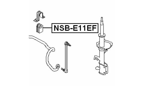 Втулка стабилизатора Febest, арт. NSB-E11EF