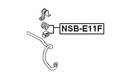 Втулка стабилизатора Febest, арт. NSB-E11F