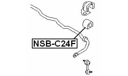 Втулка стабилизатора Febest, арт. NSB-C24F