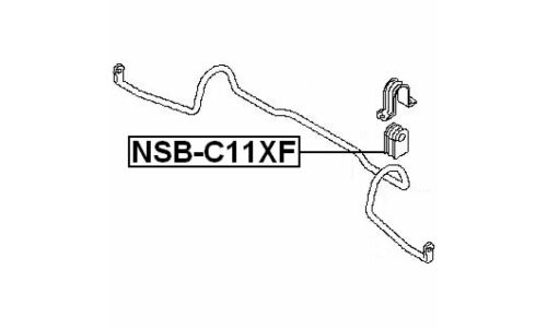 Втулка стабилизатора Febest, арт. NSB-C11XF