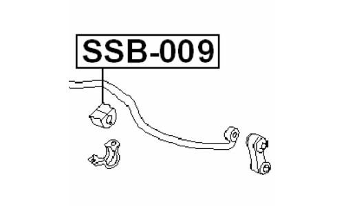 Втулка стабилизатора Febest, арт. SSB-009