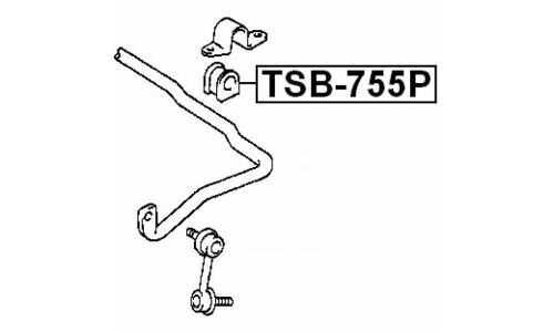 Втулка стабилизатора Febest, арт. TSB-755P