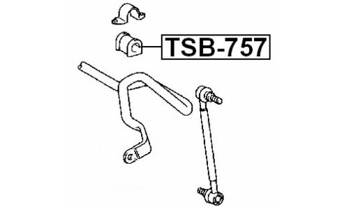 Втулка стабилизатора Febest, арт. TSB-757