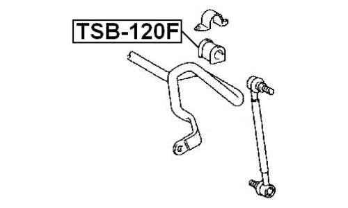 Втулка стабилизатора Febest, арт. TSB-120F