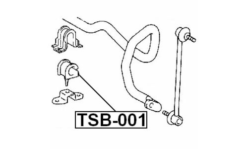 Втулка стабилизатора Febest, арт. TSB-001