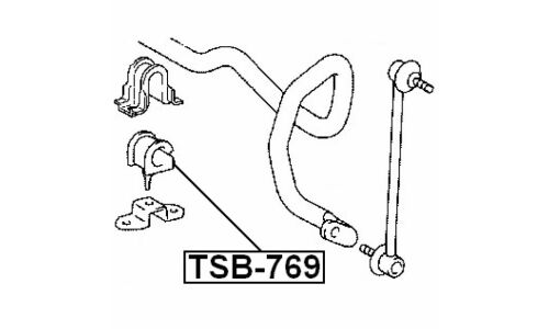 Втулка стабилизатора Febest, арт. TSB-769