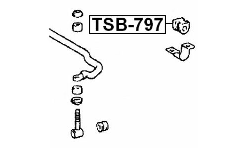 Втулка стабилизатора Febest, арт. TSB-797