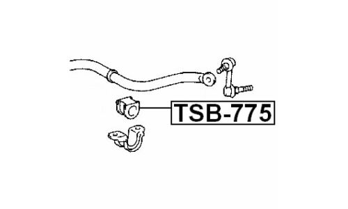 Втулка стабилизатора Febest, арт. TSB-775