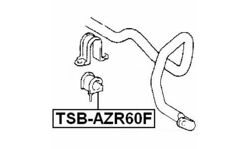 Втулка стабилизатора Febest, арт. TSB-AZR60F
