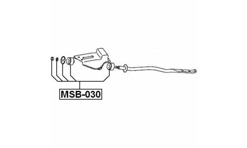 Втулка стабилизатора Febest, арт. MSB-030