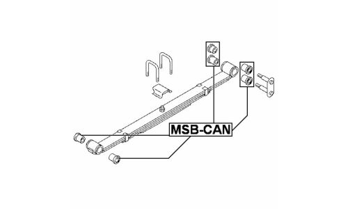 Втулка рессоры Febest, арт. MSB-CAN