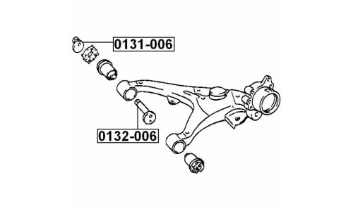 Втулка-эксцентрик Febest 0132-006, для Toyota (OEM 48409-26050)