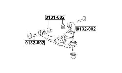 Втулка-эксцентрик Febest 0132-002, для Toyota (OEM 48409-35050)