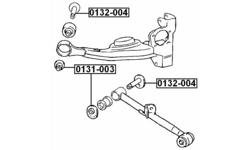 Втулка-эксцентрик Febest 0132-004, для Toyota (OEM 48409-42020)