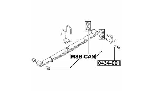 Втулка Febest, арт. 0434-001
