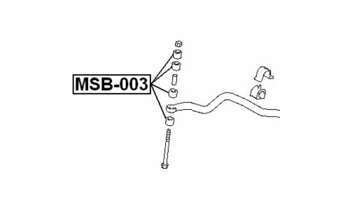 Втулка стойки стабилизатора Febest, арт. MSB-003