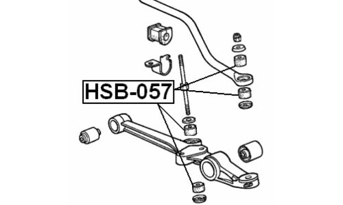 Втулка стойки стабилизатора Febest, арт. HSB-057