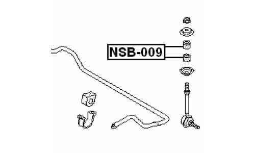 Втулка Febest, арт. NSB-009