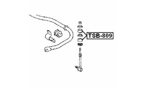 Втулка стойки стабилизатора Febest, арт. TSB-809