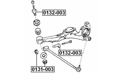 Гайка-эксцентрик Febest 0131-003, для Toyota/Lexus (OEM 48452-42011)