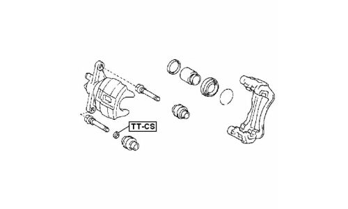 Заглушка направляющей тормозного суппорта Febest, передняя, арт. TT-CS