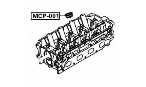 Уплотнитель свечного колодца Febest, арт. MCP-001