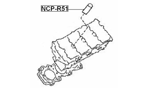 Кольцо уплотнительное свечного колодца Febest, арт. NCP-R51