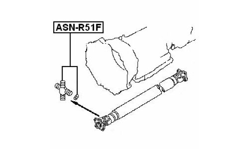 Крестовина карданного вала 27x76 Febest, арт. ASN-R51F