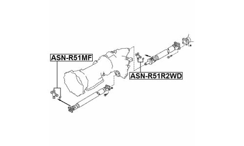 Крестовина карданного вала 27x83 Febest, арт. ASN-R51R2WD